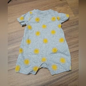 Garanimals Gray and Yellow Sun Print One Piece